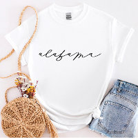 Alabama Script T-Shirt d'État pour femmes