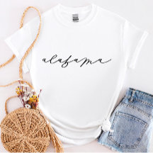 Alabama Script T-Shirt d'État pour femmes