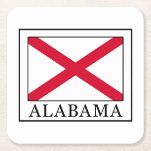 Alabama Square Paper Coaster