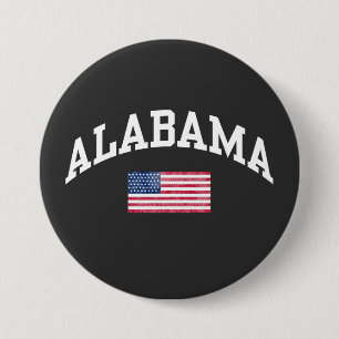 Alabama state  3 inch round button
