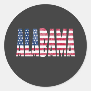 Alabama state classic round sticker