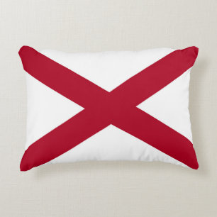 Alabama State Flag Accent Pillow