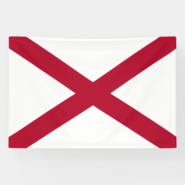 Alabama State Flag Banner (Horizontal)