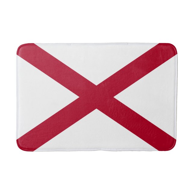 Alabama State Flag Bath Mat (Front)