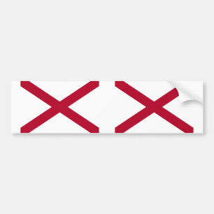 Alabama State flag Bumper Sticker