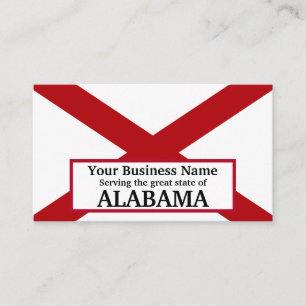 Alabama State Flag Business Card
