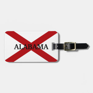 Alabama State Flag Custom Luggage Tag