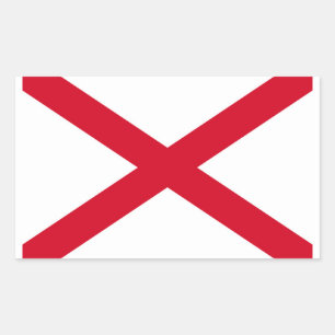 Alabama State Flag Design Sticker