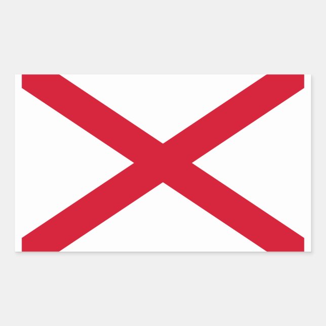 Alabama State Flag Design Sticker (Front)