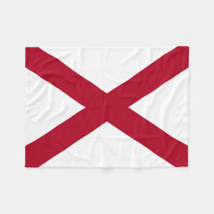 Alabama State Flag Fleece Blanket