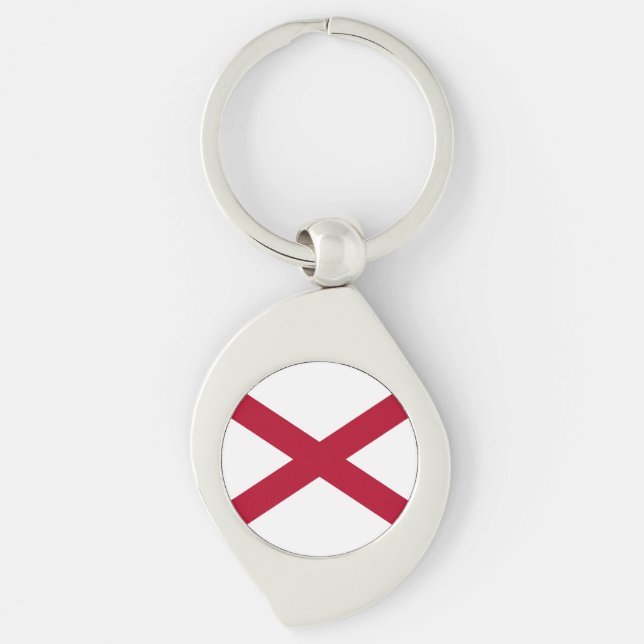 Alabama State Flag Keychain (Front)