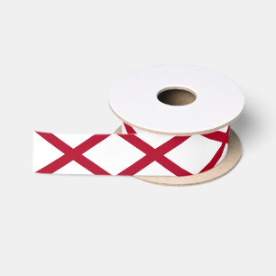 Alabama State Flag Satin Ribbon
