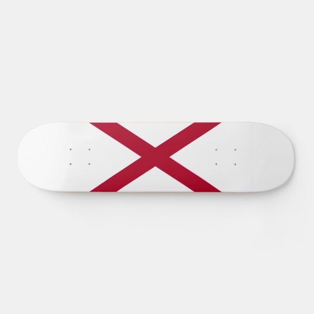 Alabama State Flag Skateboard (Horz)