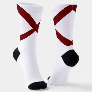 Alabama State flag Socks