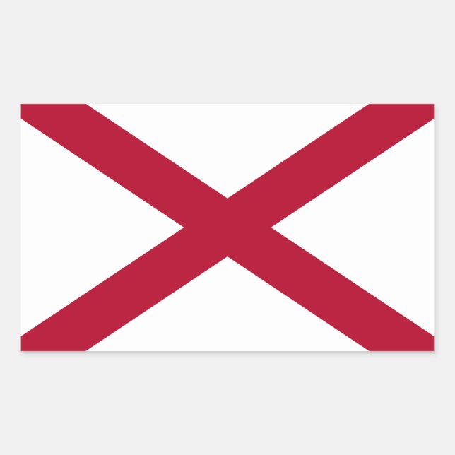 Alabama State Flag Sticker (Front)
