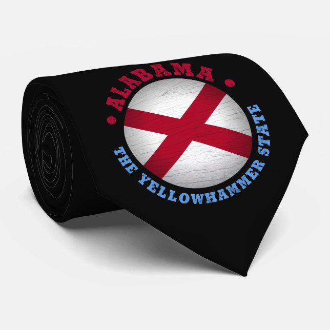 ALABAMA STATE FLAG TIE (Rolled)