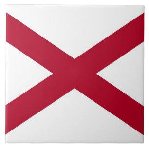 Alabama State Flag Tile