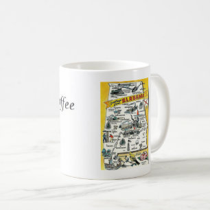 Alabama State Map Coffee Mug