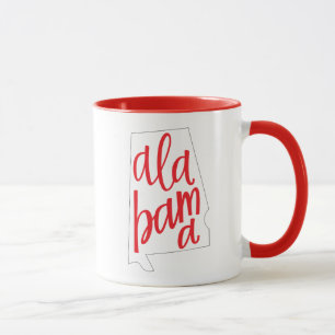 Alabama State Outline Mug