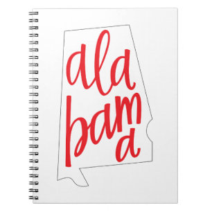 Alabama State Outline Notebook