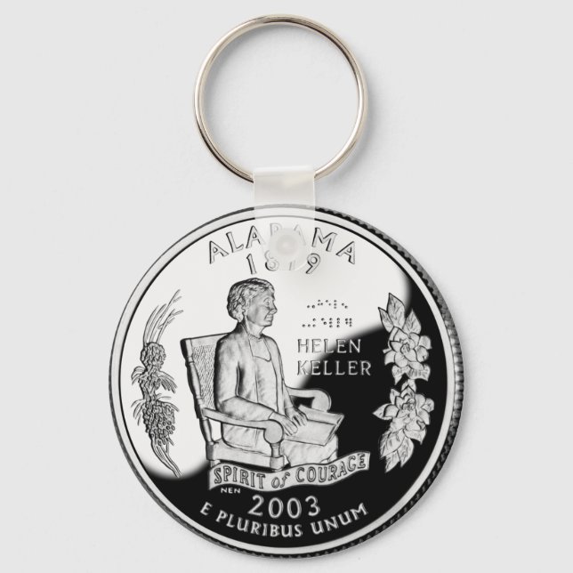Alabama State Quarter Keychain (Front)