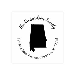 Alabama state return address rubber stamp