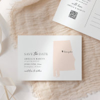 Alabama State Save the Date Postcard