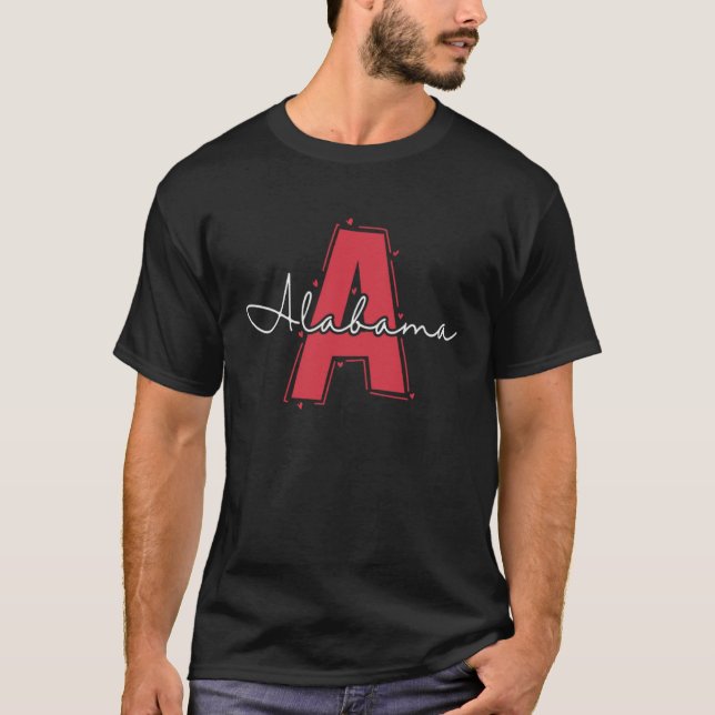 Alabama State USA America T-Shirt (Front)