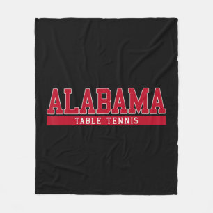 Alabama Table Tennis  Fleece Blanket