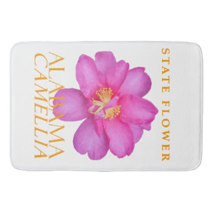 Alabama Territory Flower Camellia Sasanqua Bath Mat