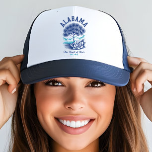 Alabama “The Heart of Dixie” Camellia Flower Trucker Hat