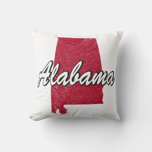 Alabama Throw Pillow (Front)