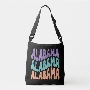 Alabama USA State retro design Crossbody Bags