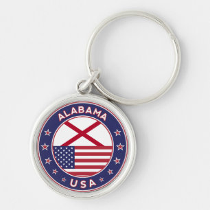 Alabama, USA States, Alabama Keychain