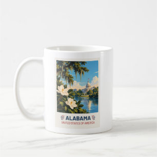 Alabama USA – Vintage Travel Mug