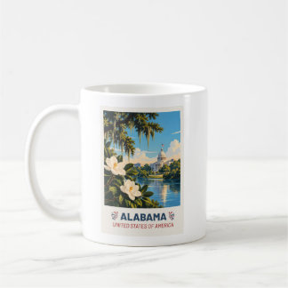 Alabama USA – Vintage Travel Mug