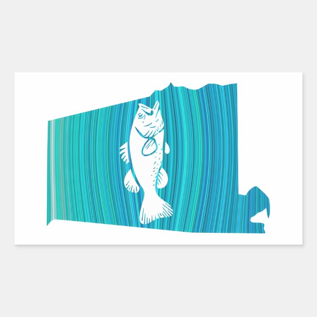 Alabama Wave Fishing Sticker (Front)