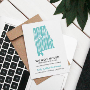 ALABAMA We've moved New address New Home Postcar Postcard