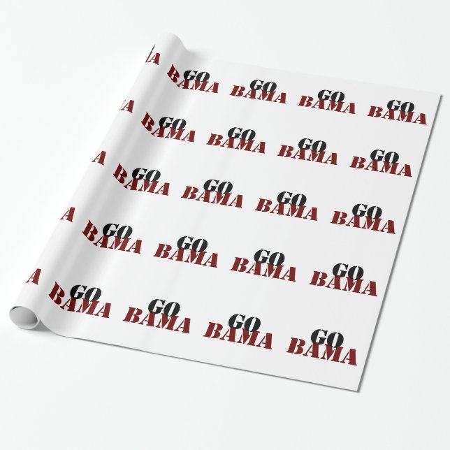 Alabama Wrapping Paper (Unrolled)