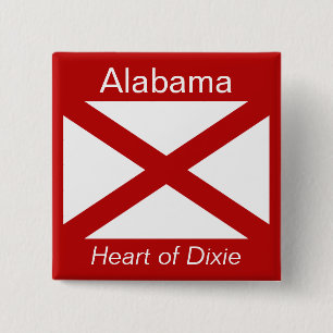 Alabaman Flag Button