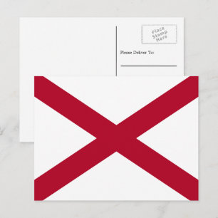 Alabamian Flag, Flag of Alabama Postcard