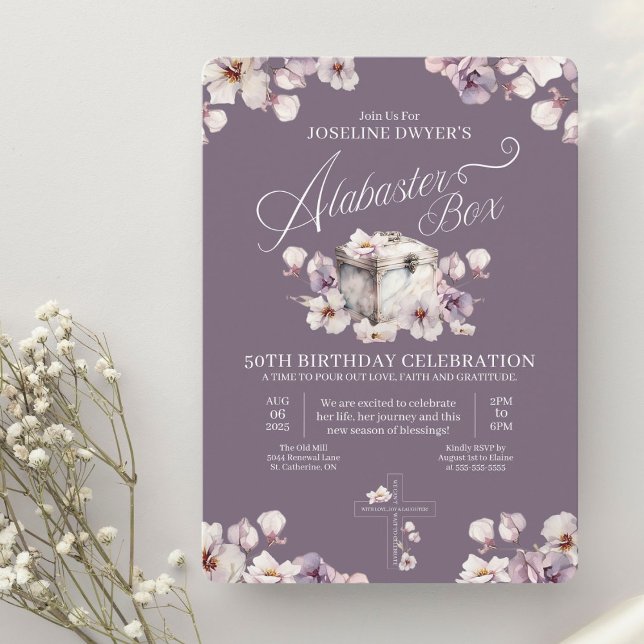 Alabaster Box Birthday Invitation (Creator Uploaded)