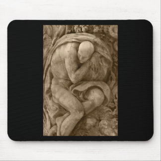 Alabaster Carving Valencia Tint Vertical Sticker Mouse Pad