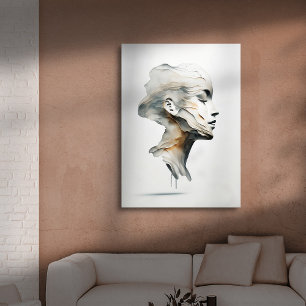Alabaster Face Canvas Print