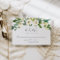 Alabaster Floral RSVP Card