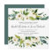 Alabaster Floral Wedding Invitation | Square
