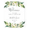 Alabaster Floral Wedding Welcome
