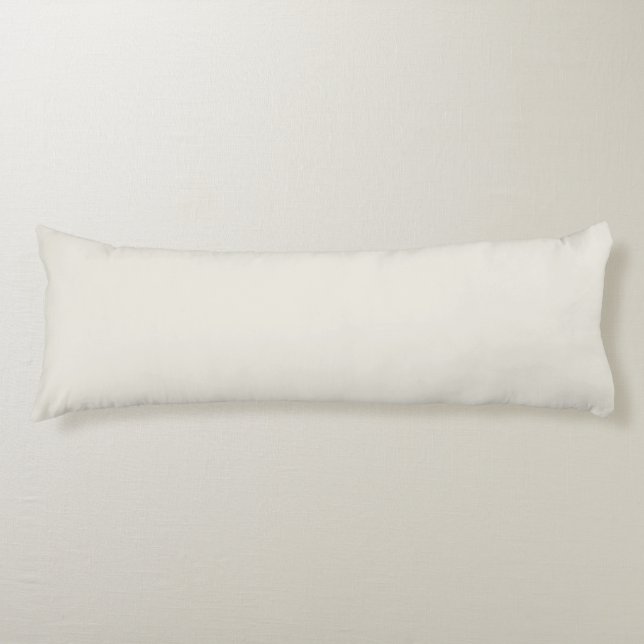 Alabaster (solid colour)  body pillow (Front)