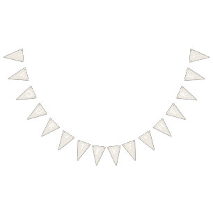 Alabaster Solid Colour Customize It Bunting Flags