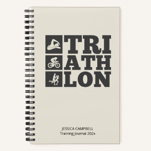 Alabaster • Triathlon Training Log & Motivation Notebook
